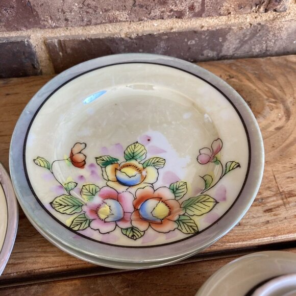 VTG Japan Childs LUSTERWARE TEA SET Random Pieces Lot Discoloration - Picture 7 of 16